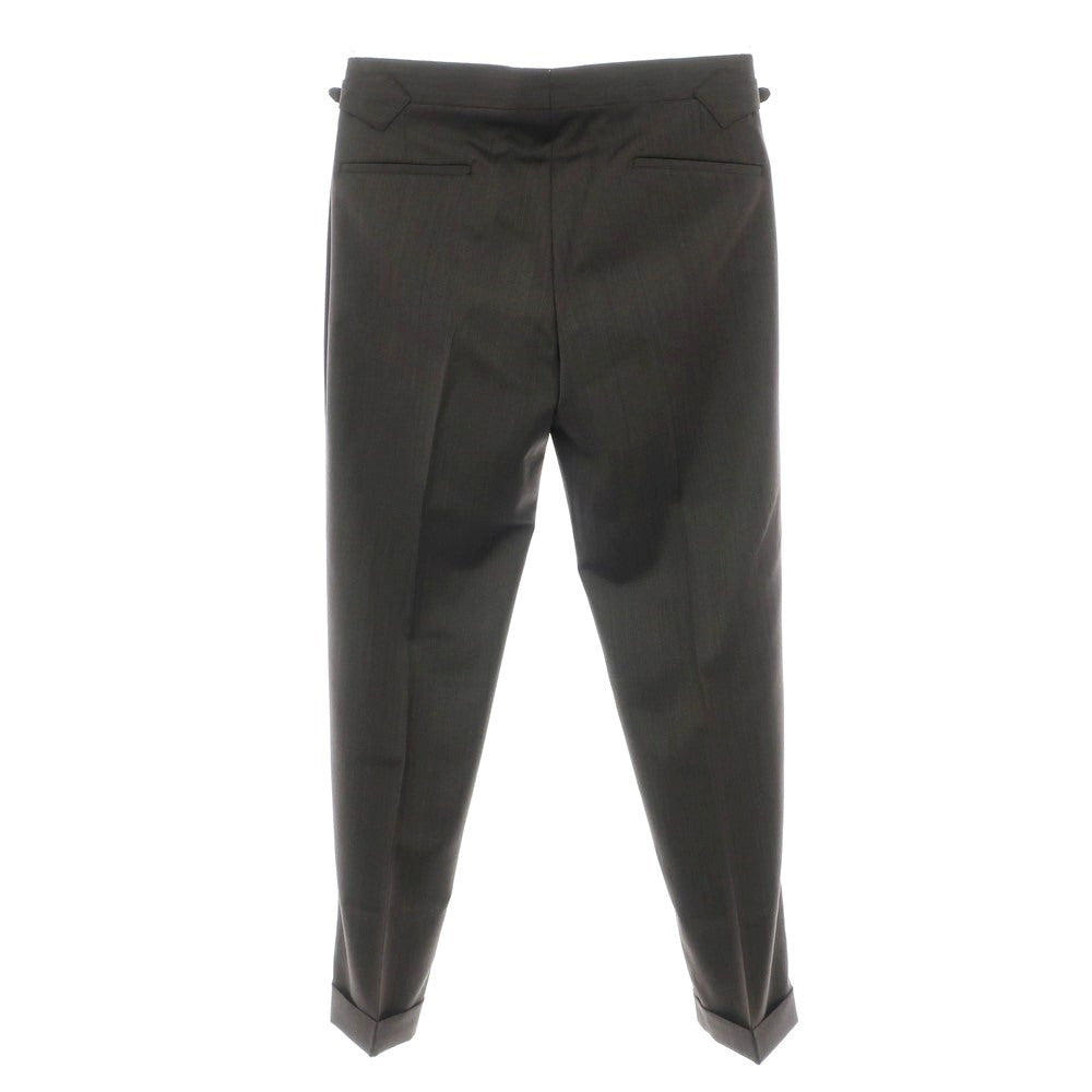 【新品】バルバ BARBA PARMA ウール ドレススラックスパンツ ダークブラウン【 48 】【 状態ランクN 】【 メンズ 】