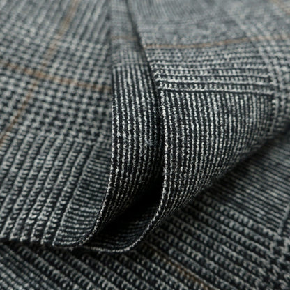 【新品】バルバ BARBA PARMA ウールシルクリネン グレンチェック ドレススラックスパンツ グレー系【 48 】【 状態ランクN 】【 メンズ 】