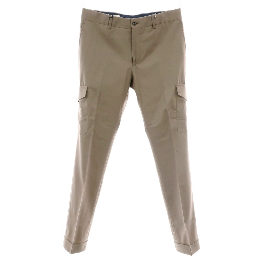 【新品】バルバ BARBA CORTINA ウール カーゴスラックスパンツ ベージュ【 48 】【 状態ランクN 】【 メンズ 】