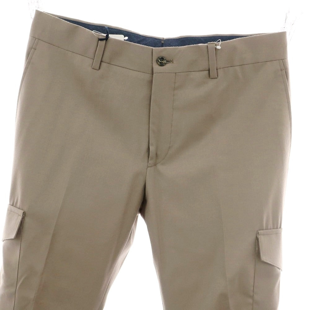 【新品】バルバ BARBA CORTINA ウール カーゴスラックスパンツ ベージュ【 48 】【 状態ランクN 】【 メンズ 】