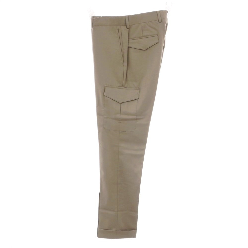 【新品】バルバ BARBA CORTINA ウール カーゴスラックスパンツ ベージュ【 48 】【 状態ランクN 】【 メンズ 】