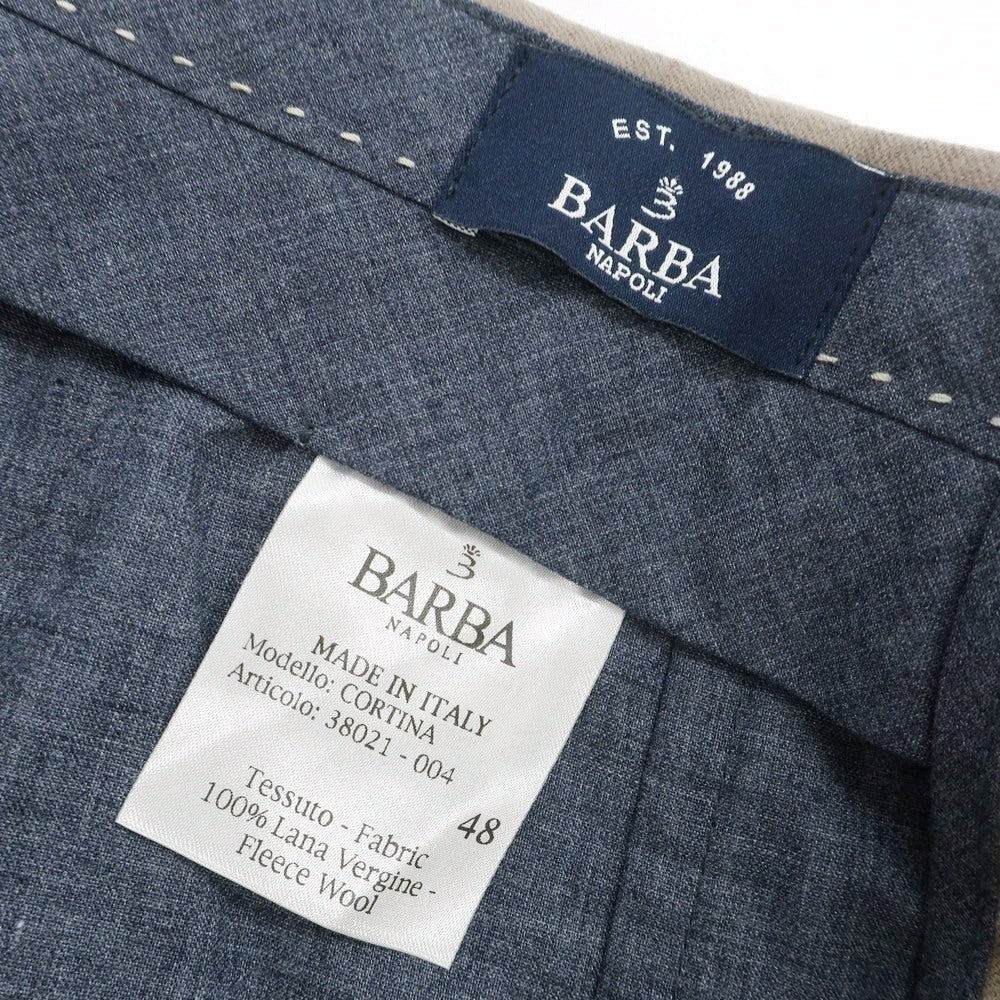 【新品】バルバ BARBA CORTINA ウール カーゴスラックスパンツ ベージュ【 48 】【 状態ランクN 】【 メンズ 】