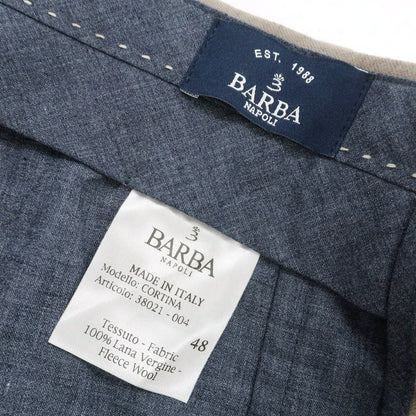 【新品】バルバ BARBA CORTINA ウール カーゴスラックスパンツ ベージュ【 48 】【 状態ランクN 】【 メンズ 】