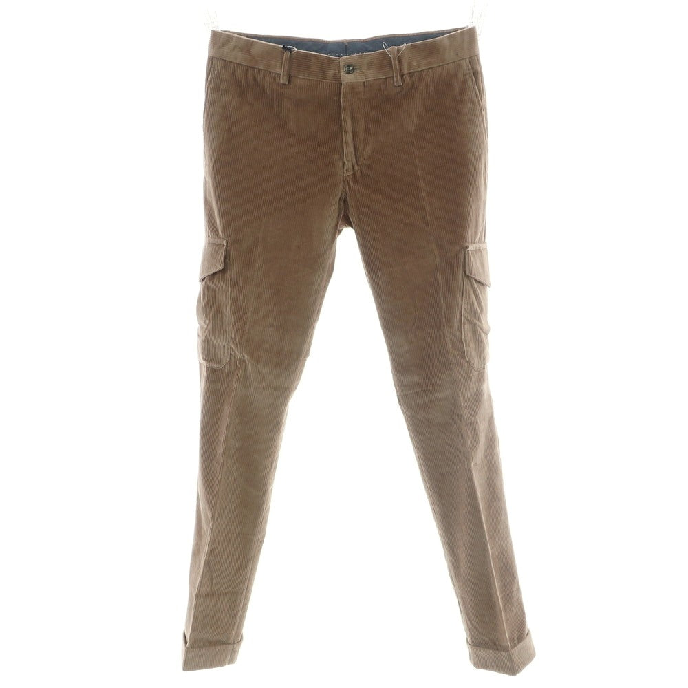 【新品】バルバ BARBA CORTINA ストレッチ コットン カーゴ コーデュロイパンツ ブラウン【 48 】【 状態ランクN 】【 メンズ 】