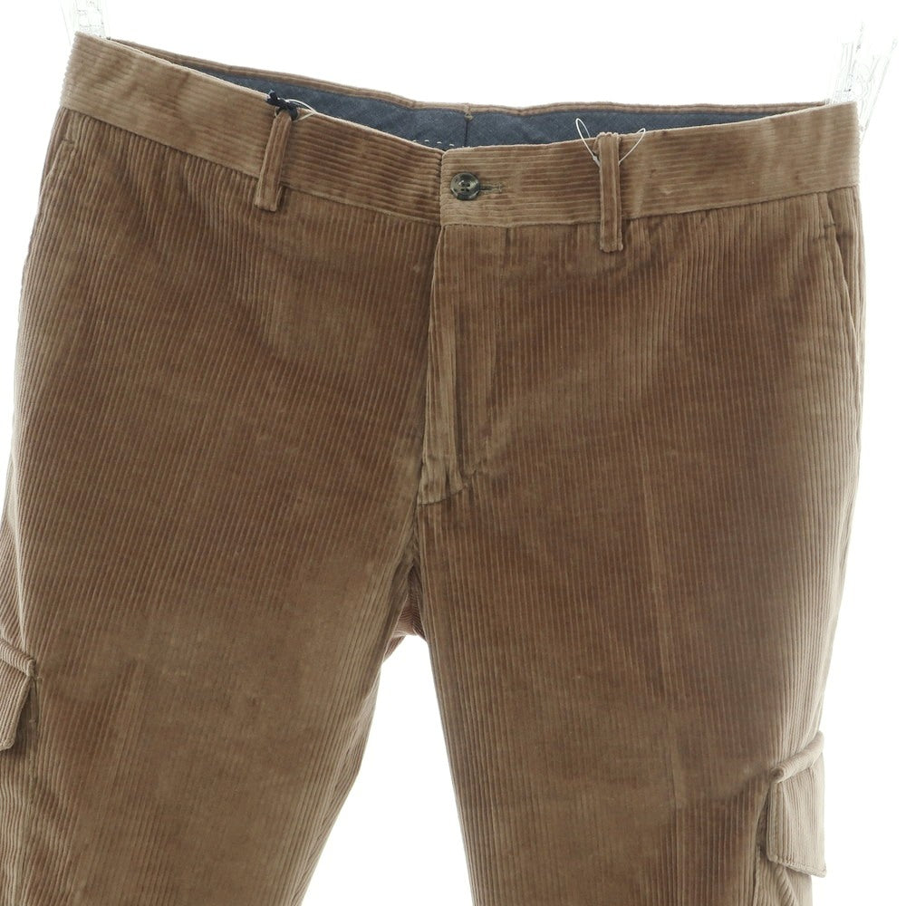 【新品】バルバ BARBA CORTINA ストレッチ コットン カーゴ コーデュロイパンツ ブラウン【 48 】【 状態ランクN 】【 メンズ 】