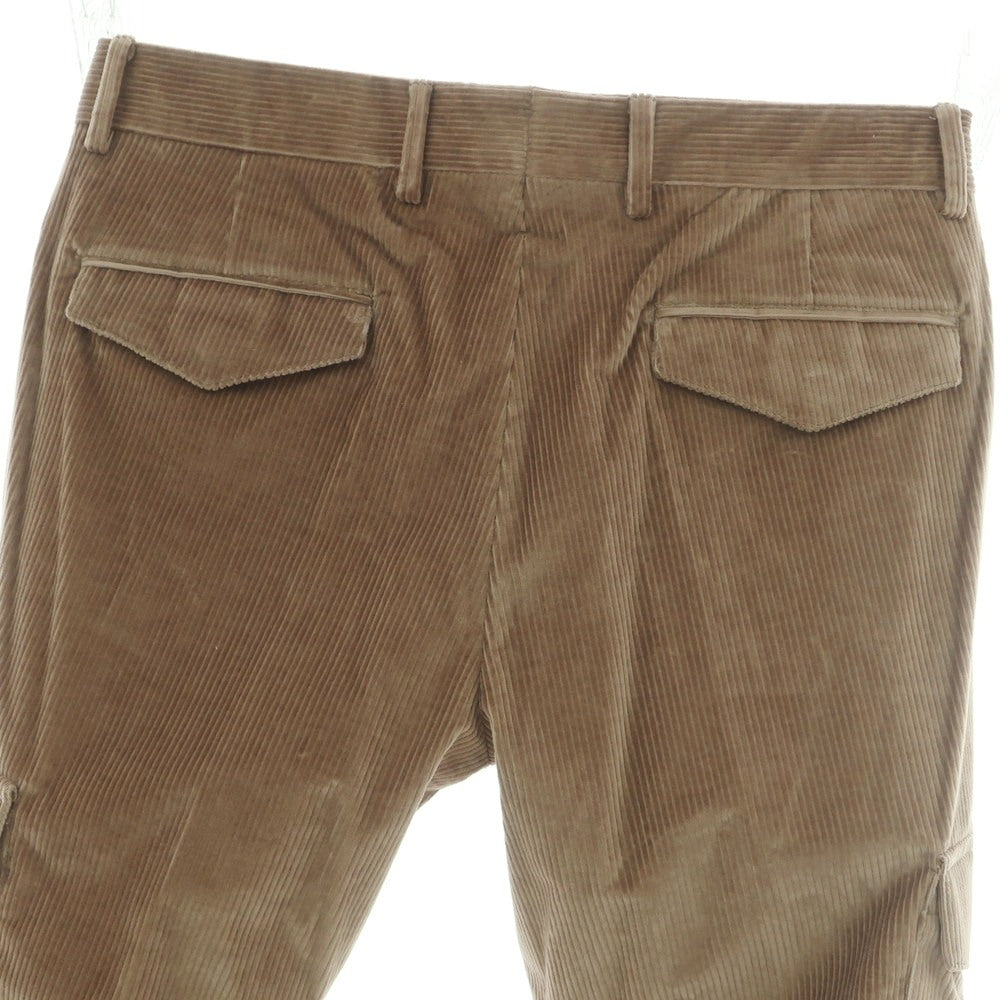 【新品】バルバ BARBA CORTINA ストレッチ コットン カーゴ コーデュロイパンツ ブラウン【 48 】【 状態ランクN 】【 メンズ 】
