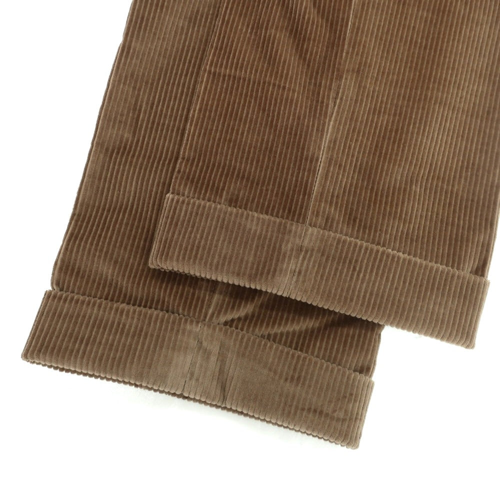 【新品】バルバ BARBA CORTINA ストレッチ コットン カーゴ コーデュロイパンツ ブラウン【 48 】【 状態ランクN 】【 メンズ 】