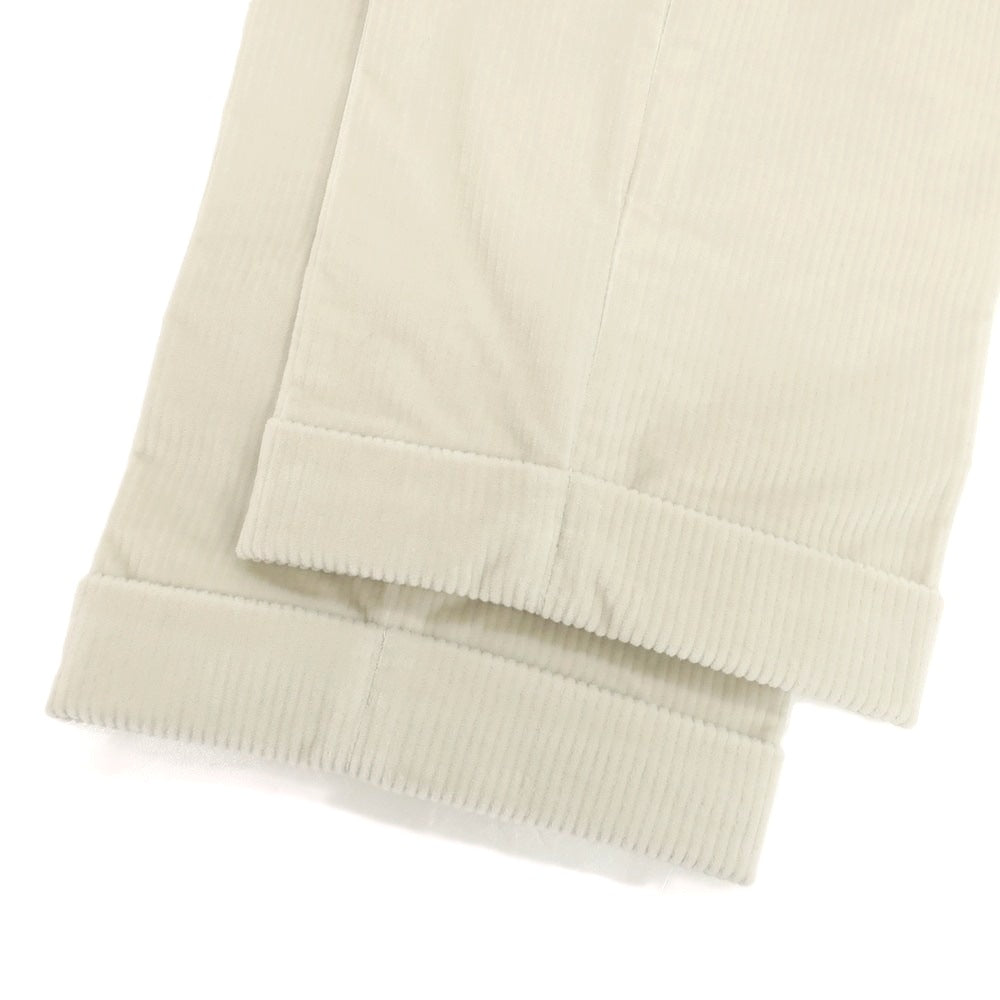 【新品】バルバ BARBA PARMA ストレッチ コットン コーデュロイパンツ アイボリー系【 48 】【 状態ランクN 】【 メンズ 】