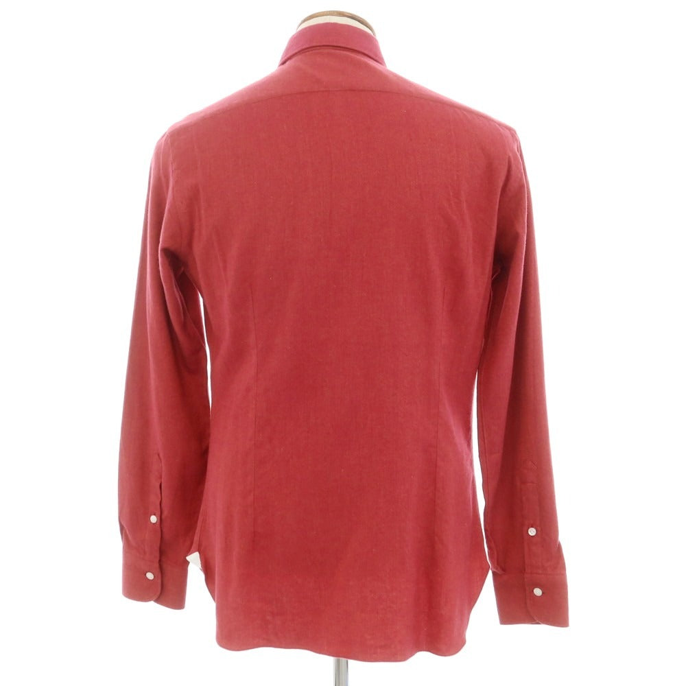 [New] BARBA DANDY LIFE Cotton Flannel Casual Shirt Red [39] [Condition Rank N] [Men&