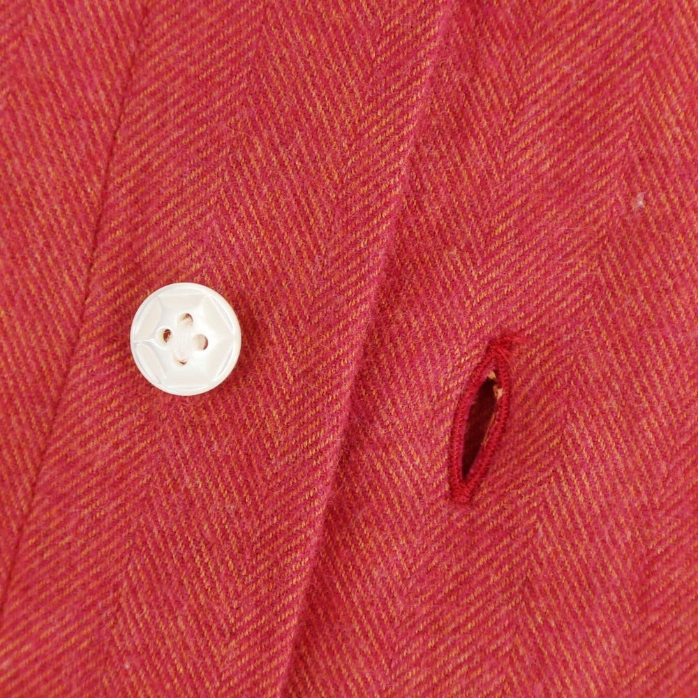 [New] BARBA DANDY LIFE Cotton Flannel Casual Shirt Red [39] [Condition Rank N] [Men&