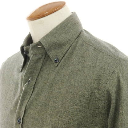 [New] BARBA DANDY LIFE Cotton Flannel Casual Shirt Olive [39] [Condition Rank N] [Men&