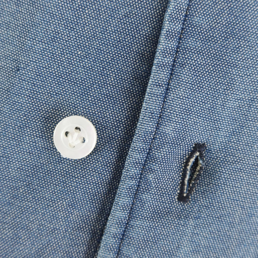 [New] BARBA DANDY LIFE Cotton Casual Shirt Blue [39] [Condition Rank N] [Men&