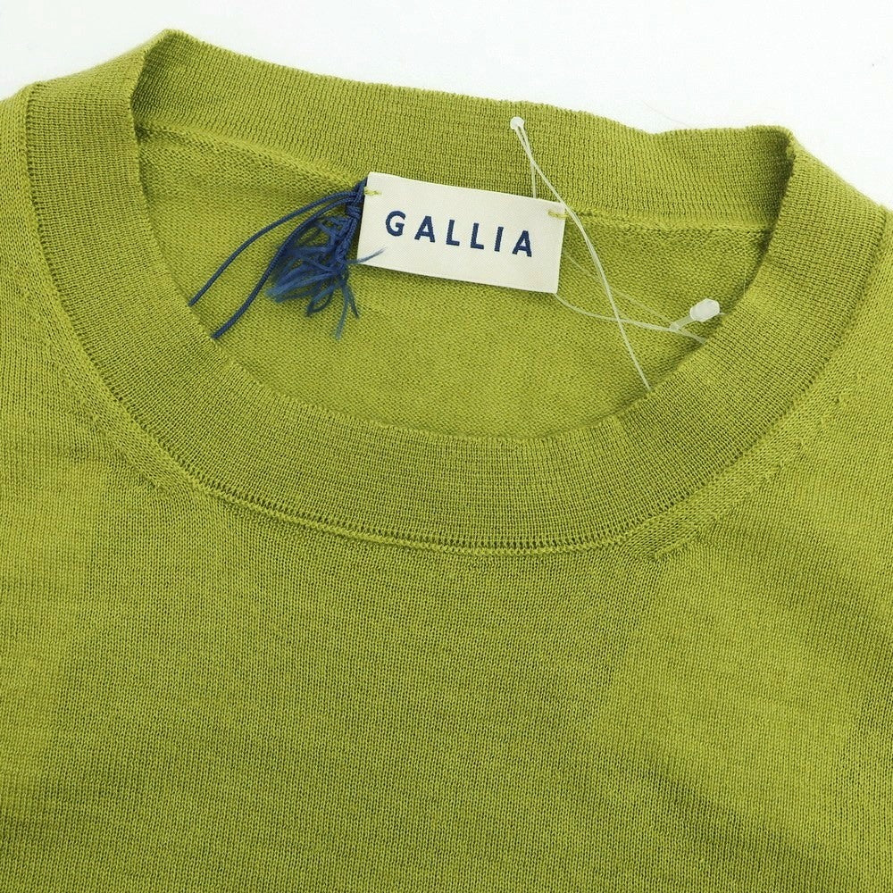 【新品アウトレット】ガリア GALLIA ハイゲージ ウールシルク クルーネック  プルオーバーニット グリーン系【 50 】【 状態ランクN- 】【 メンズ 】[EPD]