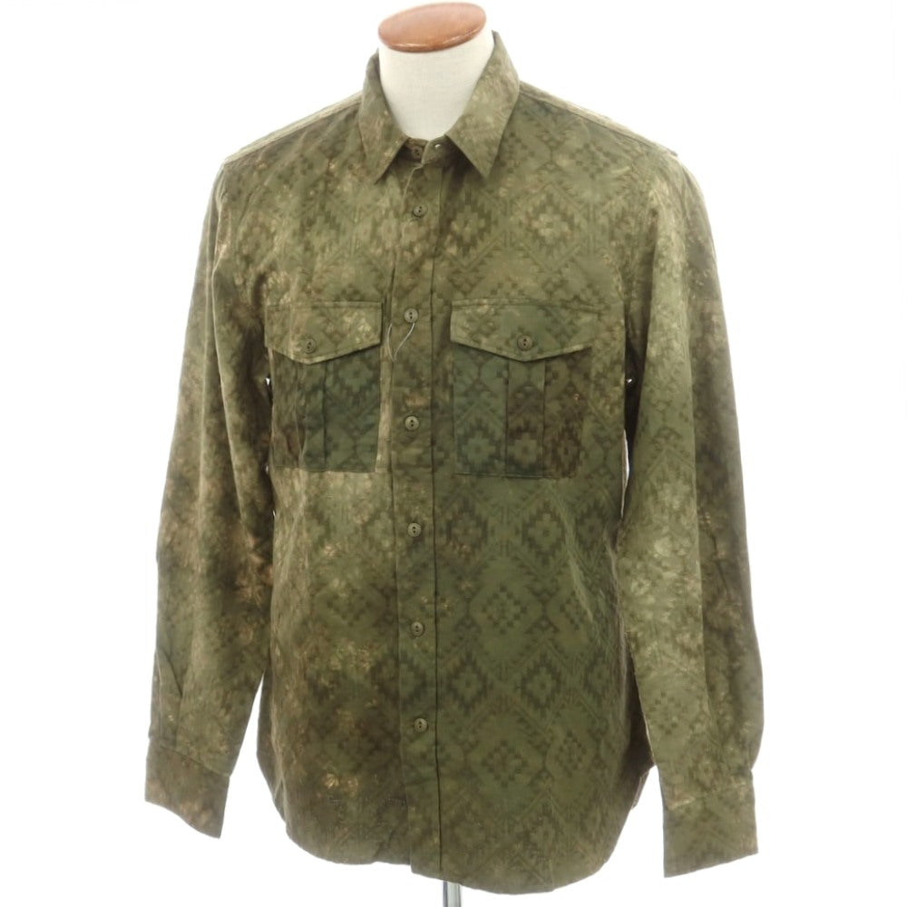 【新品】グランシャツ Glanshirt コットン  カジュアルシャツ オリーブ【 40 】【 状態ランクN 】【 メンズ 】[EPD]
