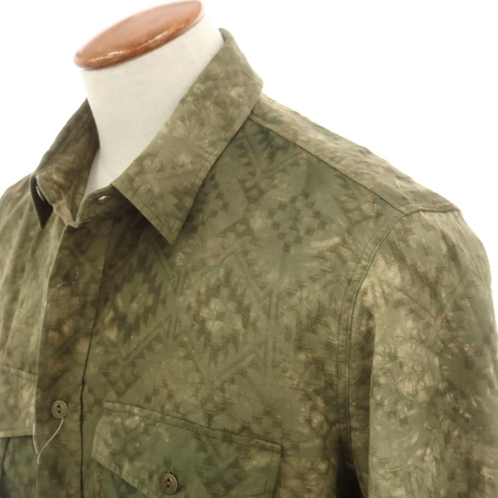 【新品】グランシャツ Glanshirt コットン  カジュアルシャツ オリーブ【 40 】【 状態ランクN 】【 メンズ 】[EPD]