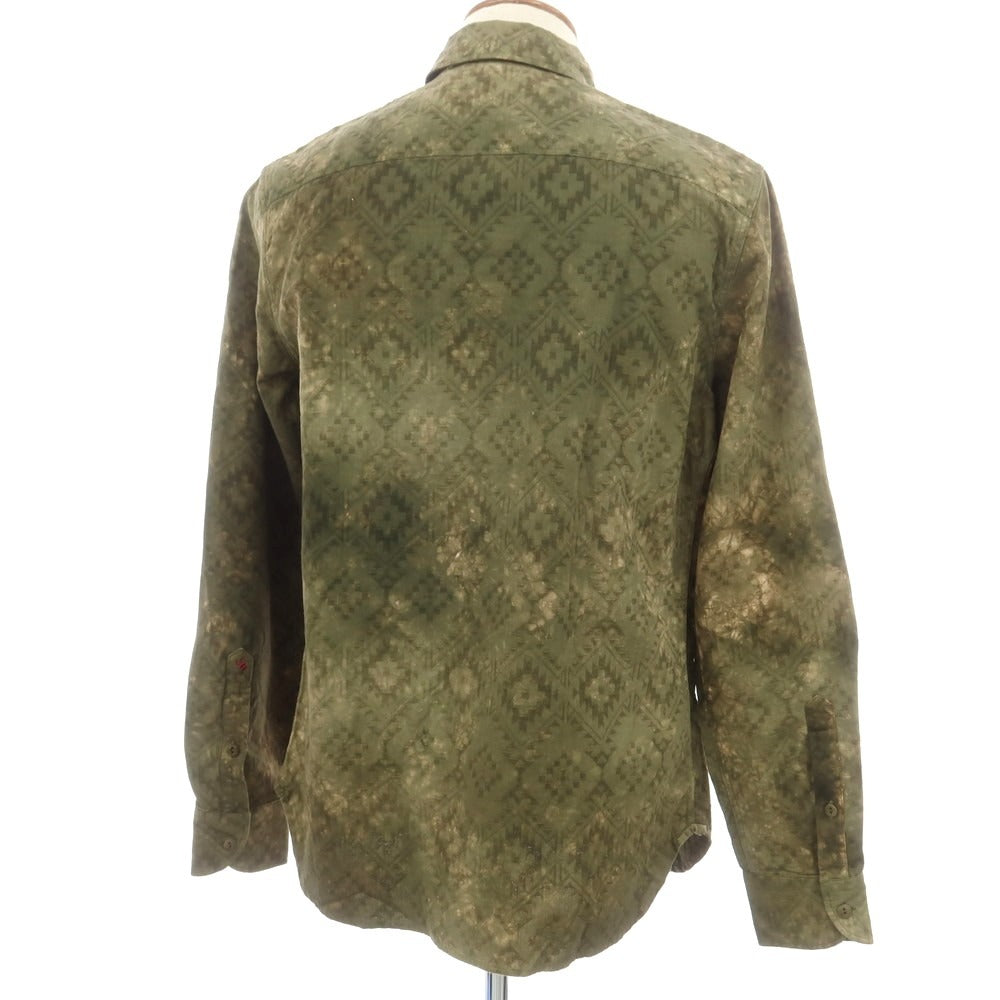 【新品】グランシャツ Glanshirt コットン  カジュアルシャツ オリーブ【 40 】【 状態ランクN 】【 メンズ 】[EPD]
