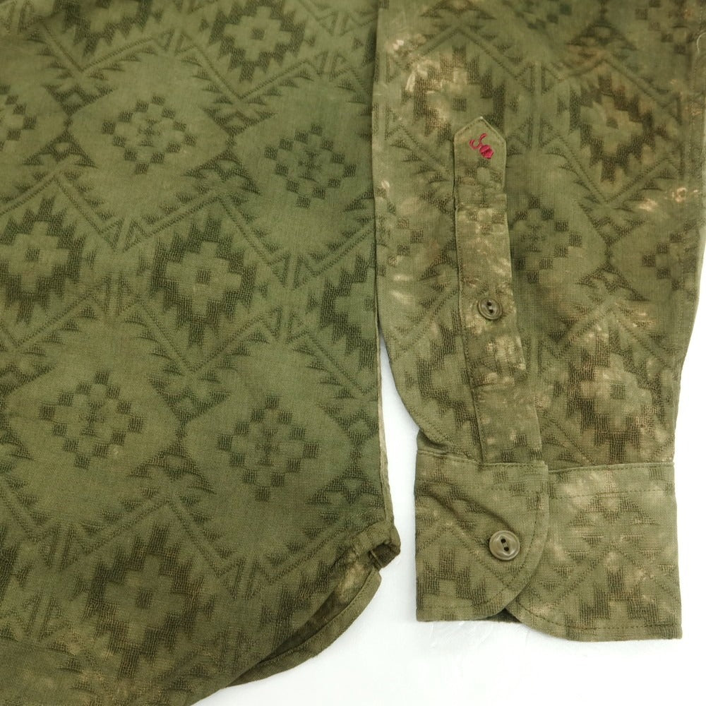 【新品】グランシャツ Glanshirt コットン  カジュアルシャツ オリーブ【 40 】【 状態ランクN 】【 メンズ 】[EPD]