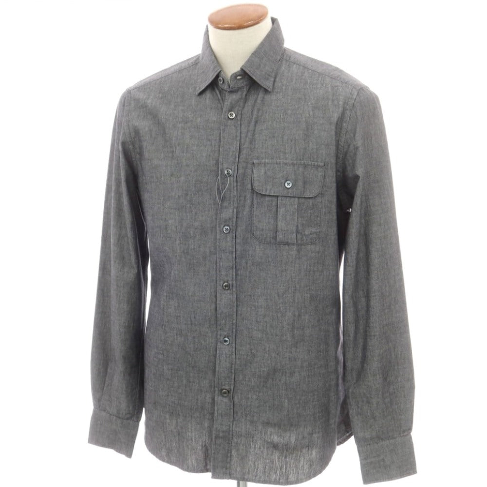 【新品】グランシャツ Glanshirt コットン カジュアルシャツ グレー【 40 】【 状態ランクN 】【 メンズ 】
