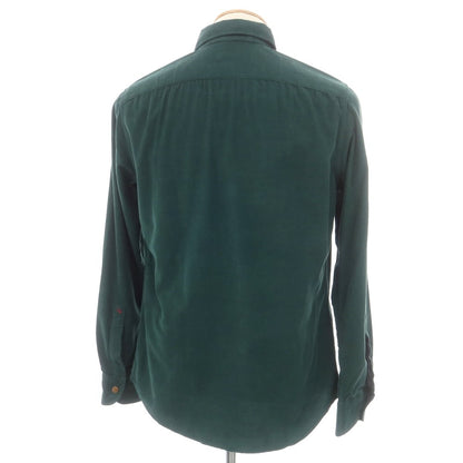 【新品】グランシャツ Glanshirt コットン コーデュロイ カジュアルシャツ グリーン【 38 】【 状態ランクN 】【 メンズ 】