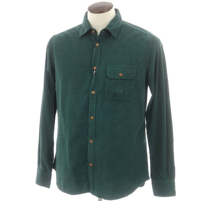 【新品】グランシャツ Glanshirt コットン コーデュロイ カジュアルシャツ グリーン【 41 】【 状態ランクN 】【 メンズ 】