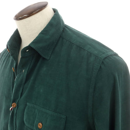 【新品】グランシャツ Glanshirt コットン コーデュロイ カジュアルシャツ グリーン【 41 】【 状態ランクN 】【 メンズ 】