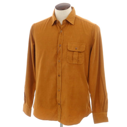 【新品】グランシャツ Glanshirt コットン コーデュロイ カジュアルシャツ オレンジ系【 41 】【 状態ランクN 】【 メンズ 】