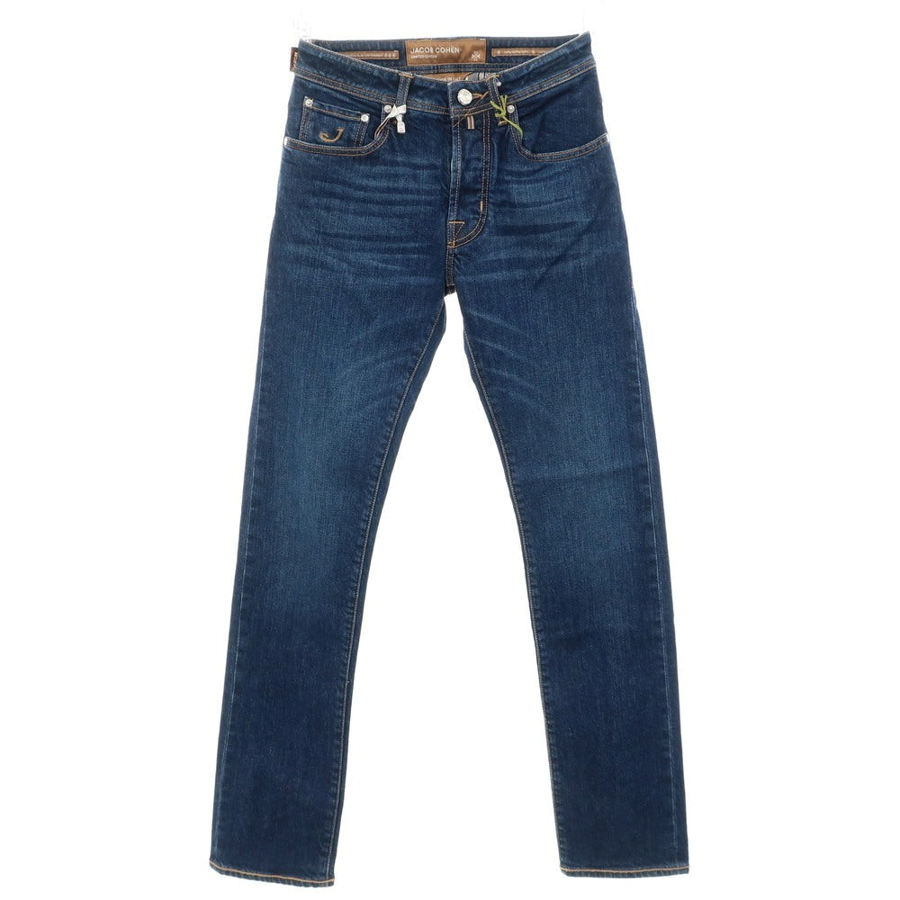 [New] JACOB COHEN BARD LTD Stretch Cotton Selvedge Jeans Denim Pants Navy [28] [Condition Rank N] [Men&