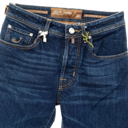 [New] JACOB COHEN BARD LTD Stretch Cotton Selvedge Jeans Denim Pants Navy [28] [Condition Rank N] [Men&