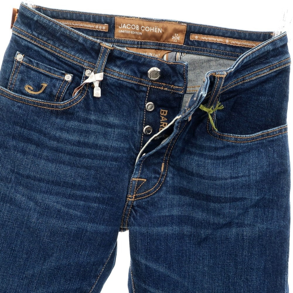 [New] JACOB COHEN BARD LTD Stretch Cotton Selvedge Jeans Denim Pants Navy [28] [Condition Rank N] [Men&