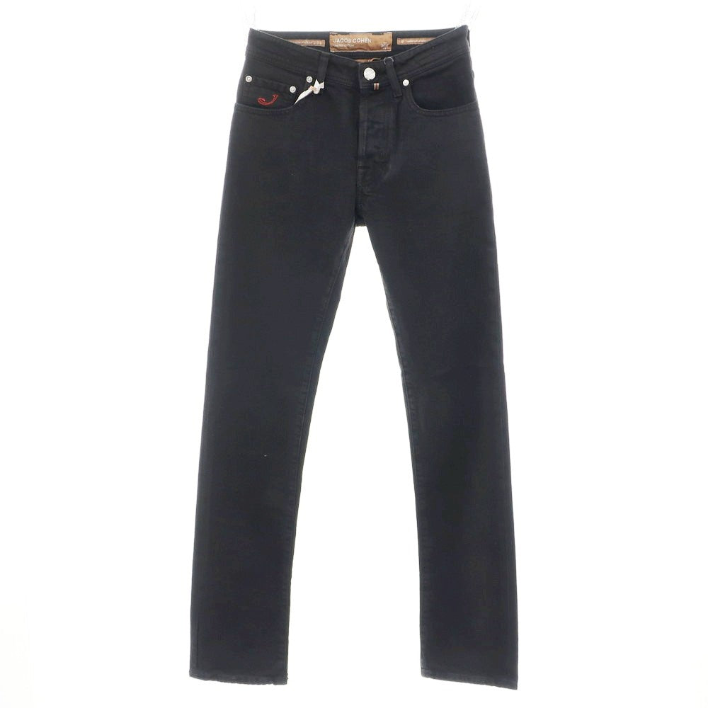 [New] JACOB COHEN BARD LTD Stretch Cotton Selvedge Jeans Denim Pants Black [28] [Condition Rank N] [Men&