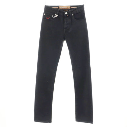 [New] JACOB COHEN BARD LTD Stretch Cotton Selvedge Jeans Denim Pants Black [28] [Condition Rank N] [Men&