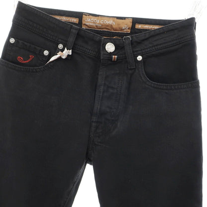 [New] JACOB COHEN BARD LTD Stretch Cotton Selvedge Jeans Denim Pants Black [28] [Condition Rank N] [Men&