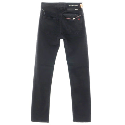 [New] JACOB COHEN BARD LTD Stretch Cotton Selvedge Jeans Denim Pants Black [28] [Condition Rank N] [Men&