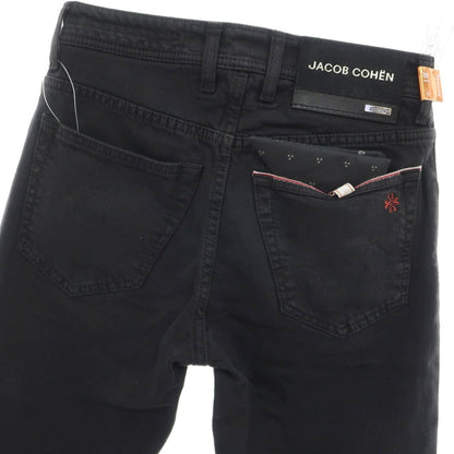 [New] JACOB COHEN BARD LTD Stretch Cotton Selvedge Jeans Denim Pants Black [28] [Condition Rank N] [Men&