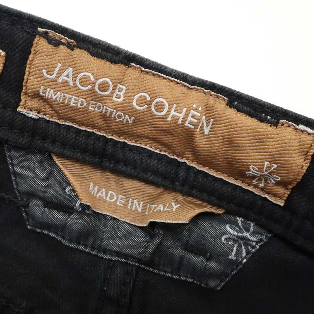 [New] JACOB COHEN BARD LTD Stretch Cotton Selvedge Jeans Denim Pants Black [28] [Condition Rank N] [Men&