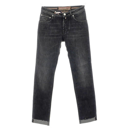 [New] JACOB COHEN NICK LTD Cotton Polyester Selvedge Jeans Denim Pants Black [29] [Condition Rank N] [Men&