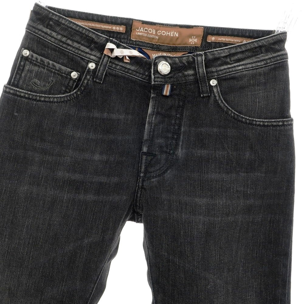 [New] JACOB COHEN NICK LTD Cotton Polyester Selvedge Jeans Denim Pants Black [29] [Condition Rank N] [Men&