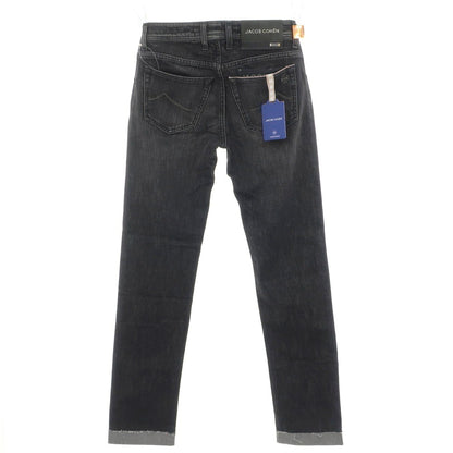 [New] JACOB COHEN NICK LTD Cotton Polyester Selvedge Jeans Denim Pants Black [29] [Condition Rank N] [Men&