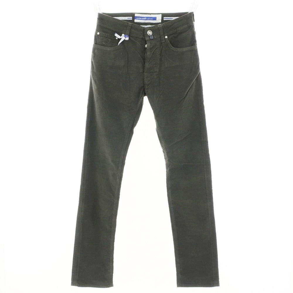 【新品】ヤコブコーエン JACOB COHEN BARD ストレッチ コットンリヨセル コーデュロイパンツ ウォームグレー系【 28 】【 状態ランクN 】【 メンズ 】