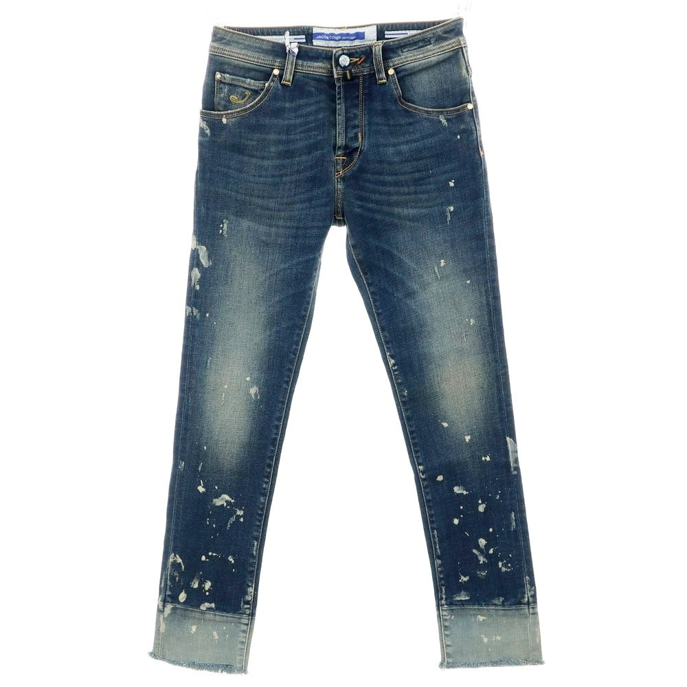[New Outlet] JACOB COHEN SCOTT Stretch Cotton Polyester Jeans Denim Pants Dark Blue [29] [Condition Rank N-] [Men&