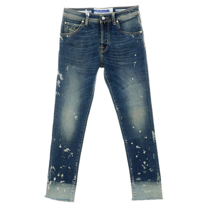 [New Outlet] JACOB COHEN SCOTT Stretch Cotton Polyester Jeans Denim Pants Dark Blue [29] [Condition Rank N-] [Men&