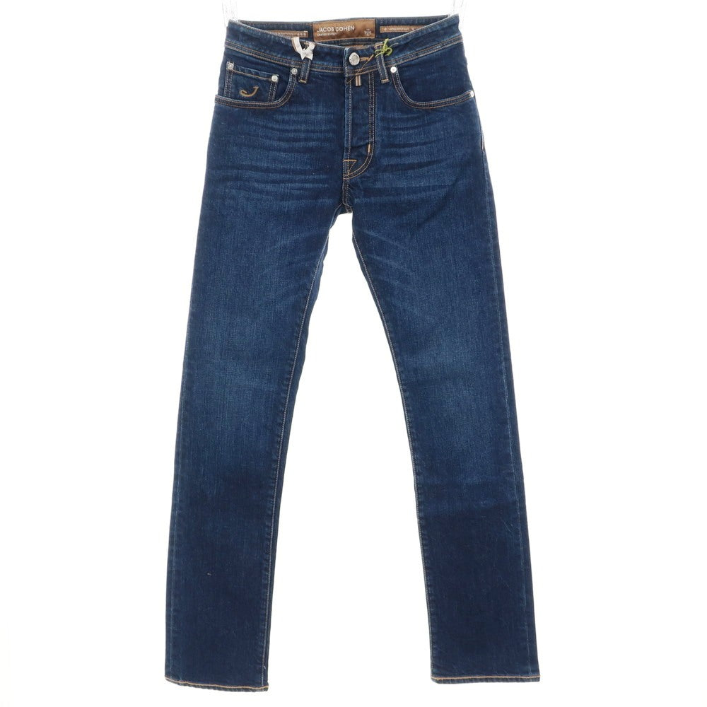 [New] JACOB COHEN BARD LTD Stretch Cotton Selvedge Jeans Denim Pants Navy [28] [Condition Rank N] [Men&