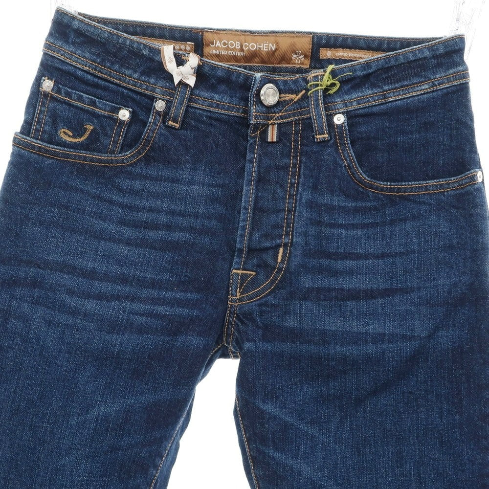 [New] JACOB COHEN BARD LTD Stretch Cotton Selvedge Jeans Denim Pants Navy [28] [Condition Rank N] [Men&