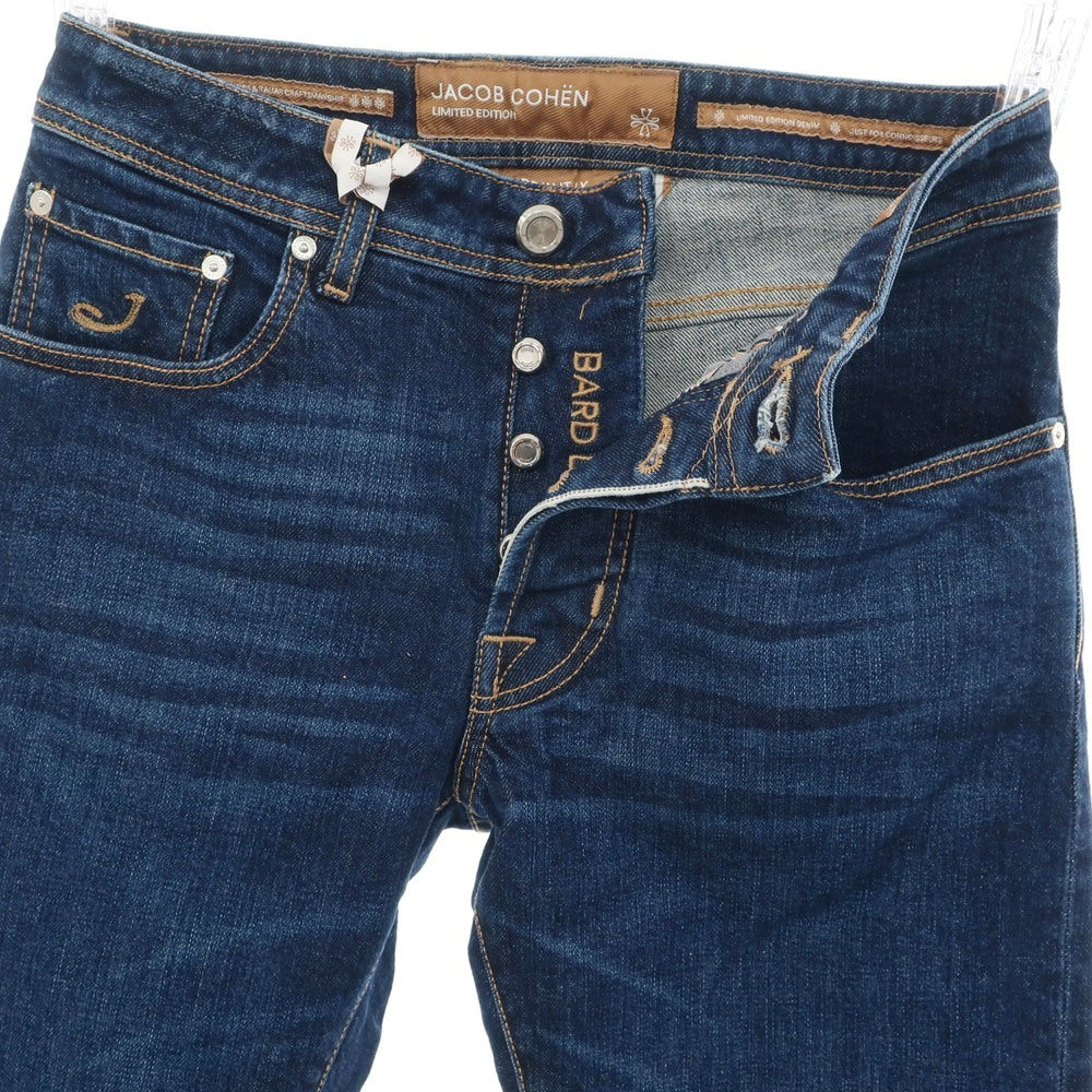 [New] JACOB COHEN BARD LTD Stretch Cotton Selvedge Jeans Denim Pants Navy [28] [Condition Rank N] [Men&