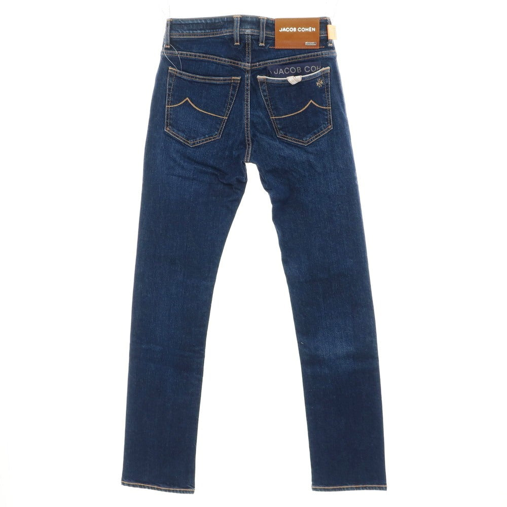 [New] JACOB COHEN BARD LTD Stretch Cotton Selvedge Jeans Denim Pants Navy [28] [Condition Rank N] [Men&