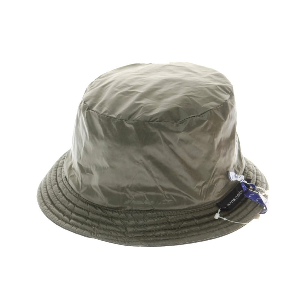 【新品】ヤコブコーエン JACOB COHEN ナイロン リバーシブル バケットハット ブラックxオリーブ【 状態ランクN 】【 メンズ 】