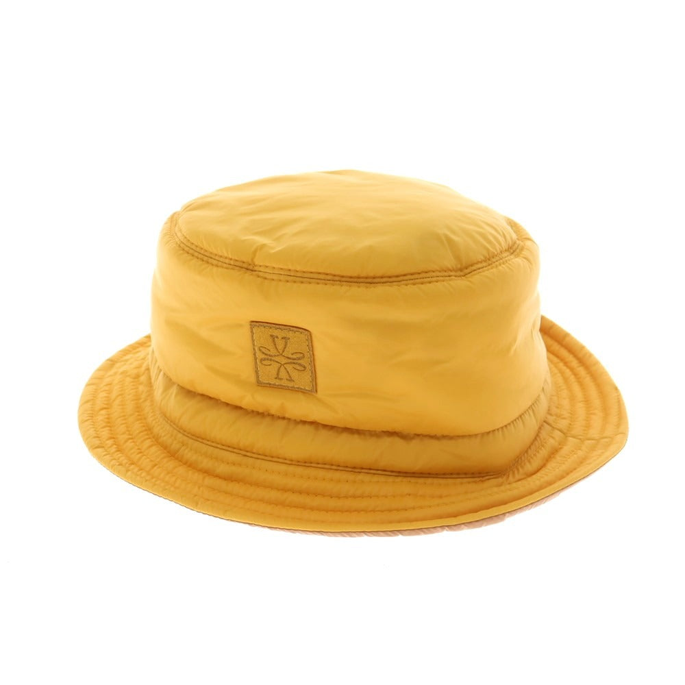 【新品】ヤコブコーエン JACOB COHEN ナイロン リバーシブル バケットハット イエローxブラウン【 状態ランクN 】【 メンズ 】