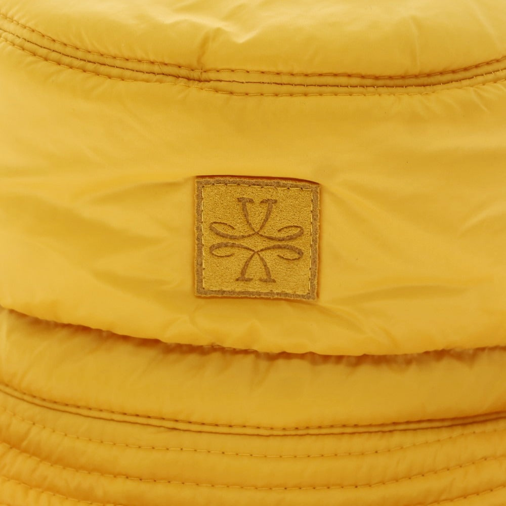 【新品】ヤコブコーエン JACOB COHEN ナイロン リバーシブル バケットハット イエローxブラウン【 状態ランクN 】【 メンズ 】