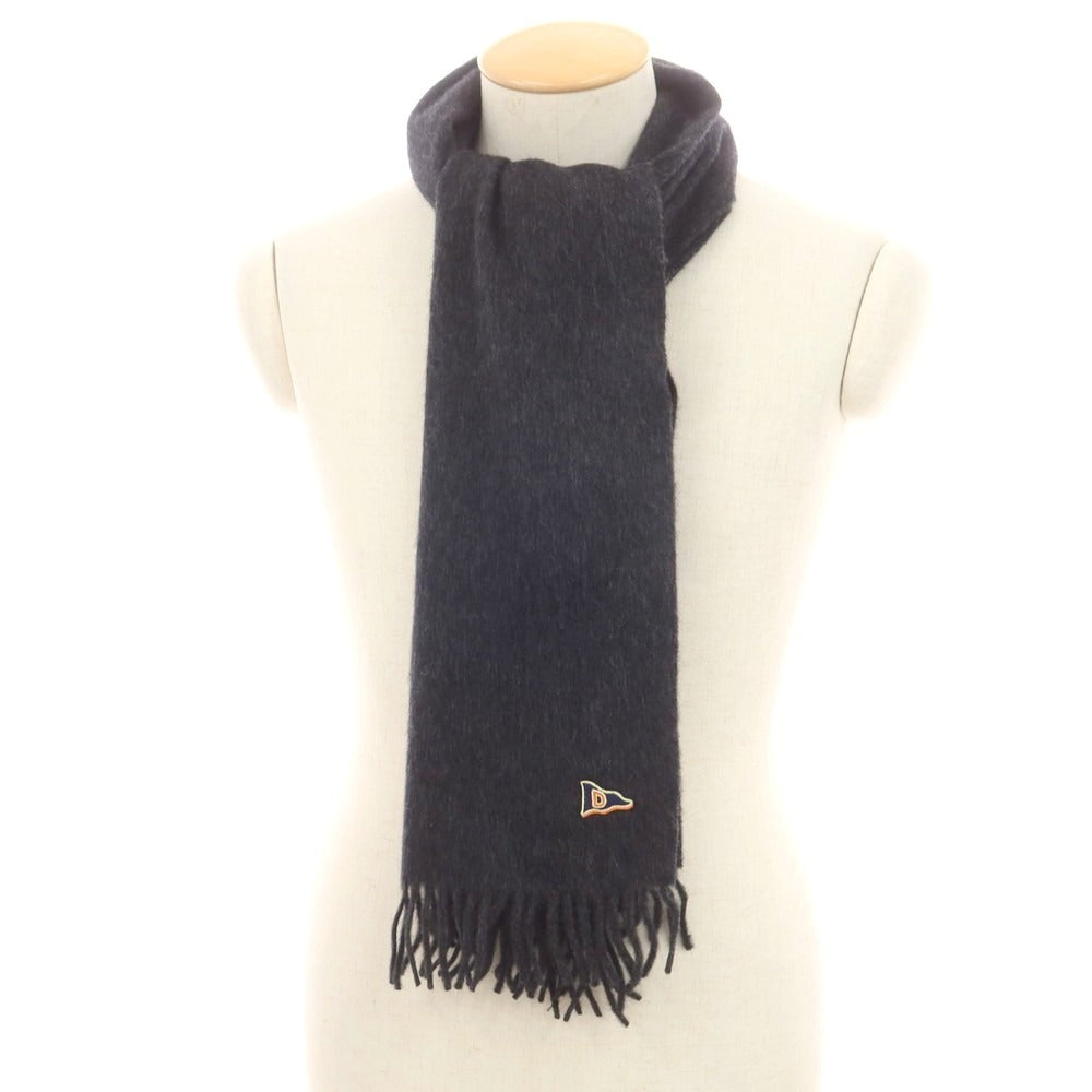 【新品】ドレイクス DRAKES ウールアンゴラ マフラー チャコールグレー【 状態ランクN 】【 メンズ 】
