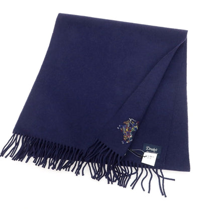 【新品】ドレイクス DRAKES ウールカシミヤ マフラー ネイビー【 状態ランクN 】【 メンズ 】